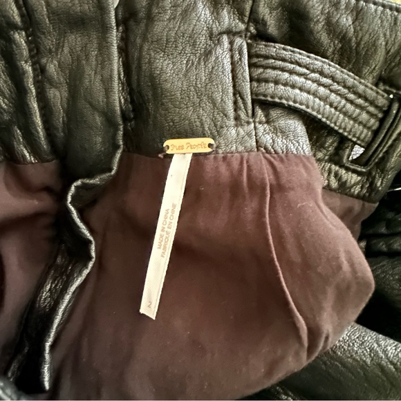 Free People Black Payton Faux Leather Mini Skirt - Picture 7 of 11